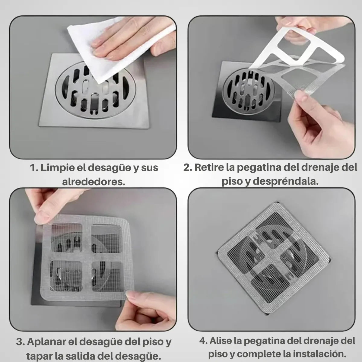 DrainGuard™ Malla Filtro Desechable Antitapones 50 pzs.