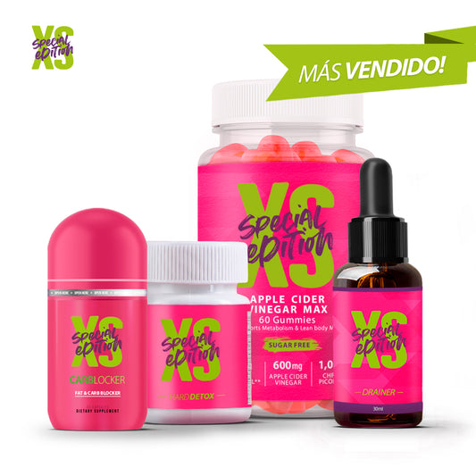 COMBO XS™ El poder de drenar, quemar y desintoxicar en un solo pack