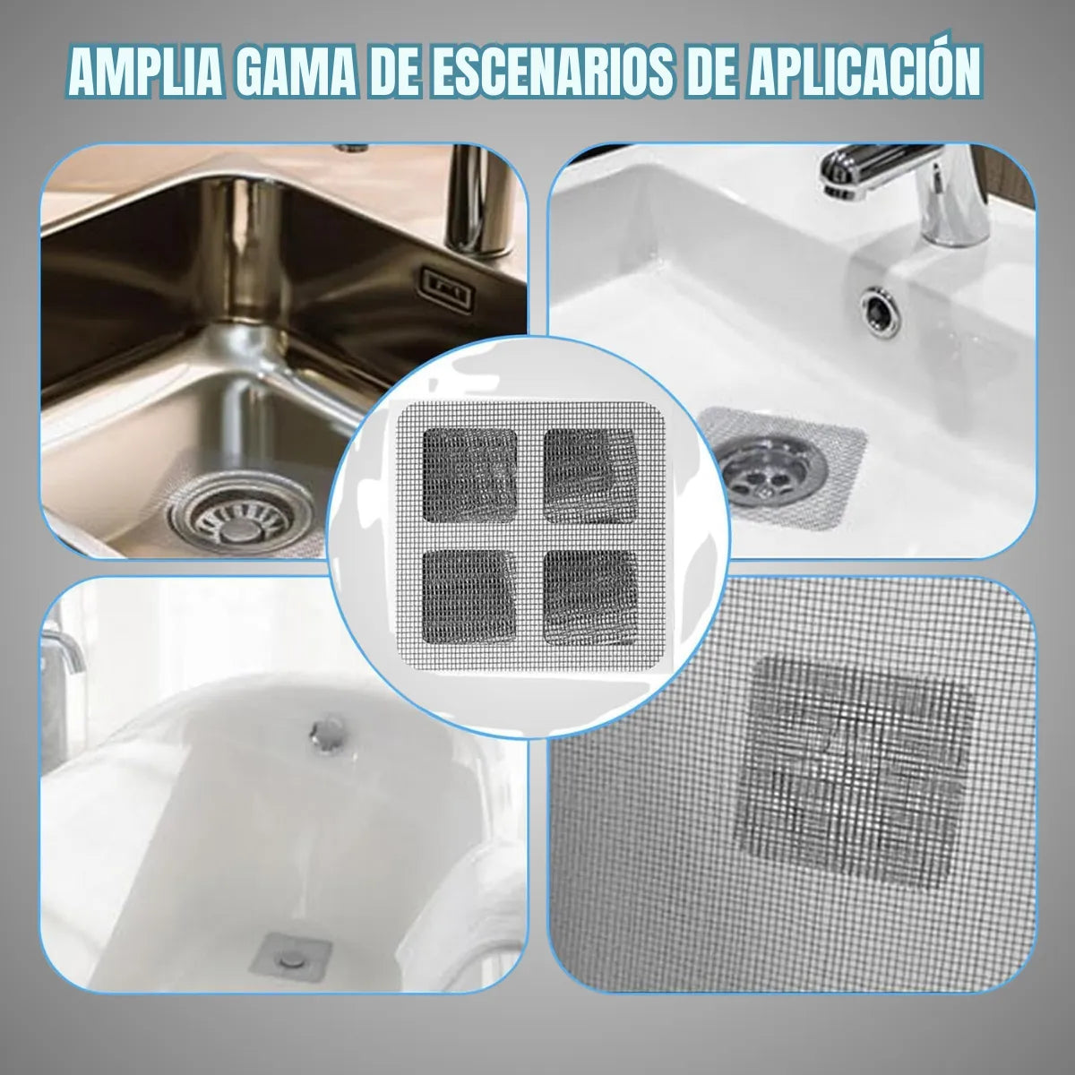 DrainGuard™ Malla Filtro Desechable Antitapones 50 pzs.