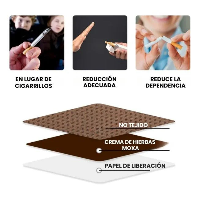 Respira Libre™ parche herbal que te ayuda a dejar el cigarrillo sin ansiedad.