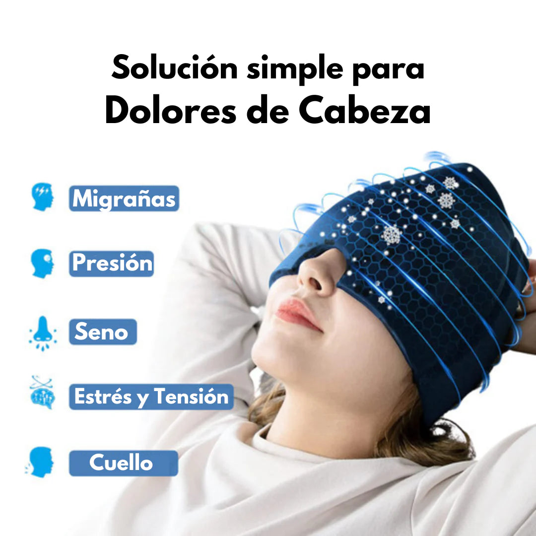GELHEAD™ Gorro Terapéutico de Gel para Alivio de Migrañas y Estrés