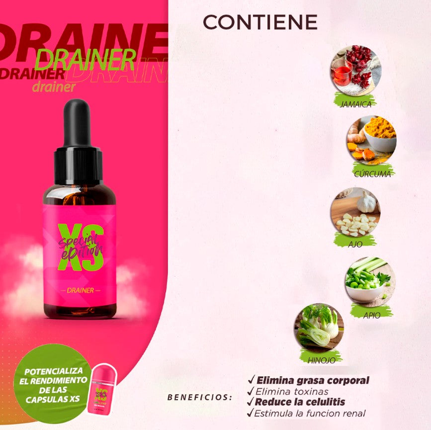 COMBO XS™ El poder de drenar, quemar y desintoxicar en un solo pack