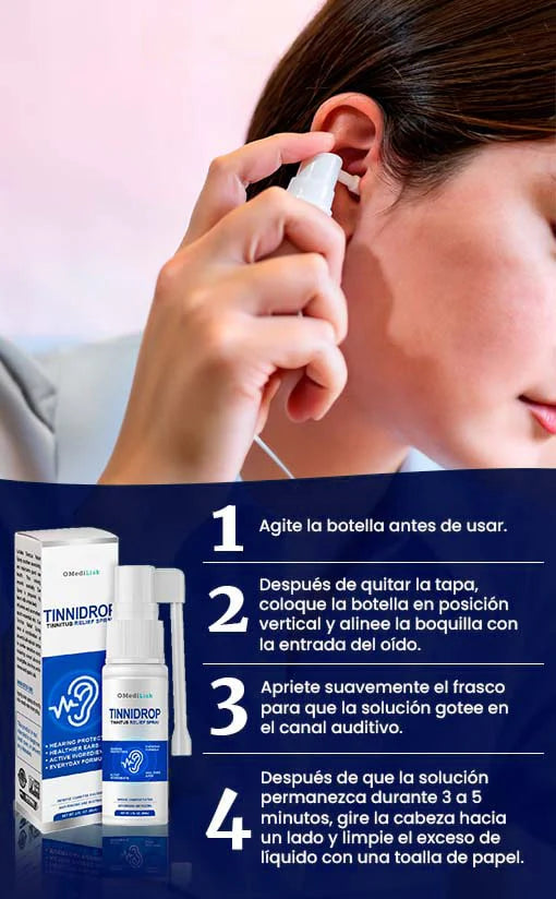 Tinnidrop™ Limpieza y Alivio Auditivo Natural