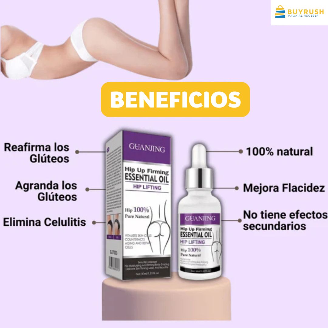 GluteoGlow™  Aceite Reafirmante Natural 2x1