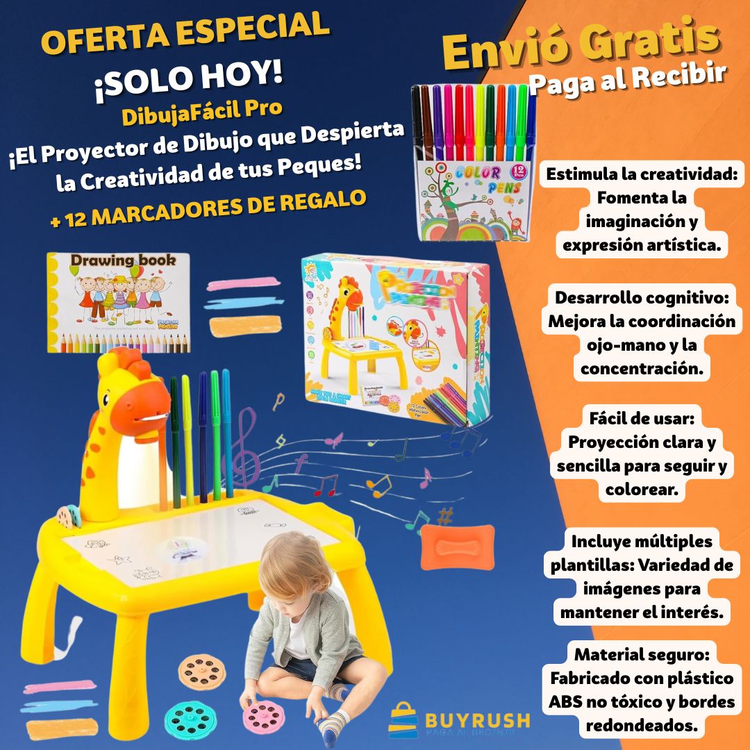 DibujaFácil Pro el proyector de dibujo para tus peques más REGALO