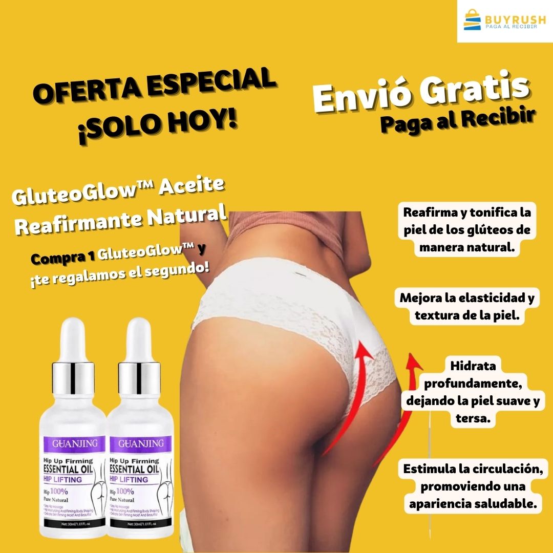 GluteoGlow™  Aceite Reafirmante Natural 2x1