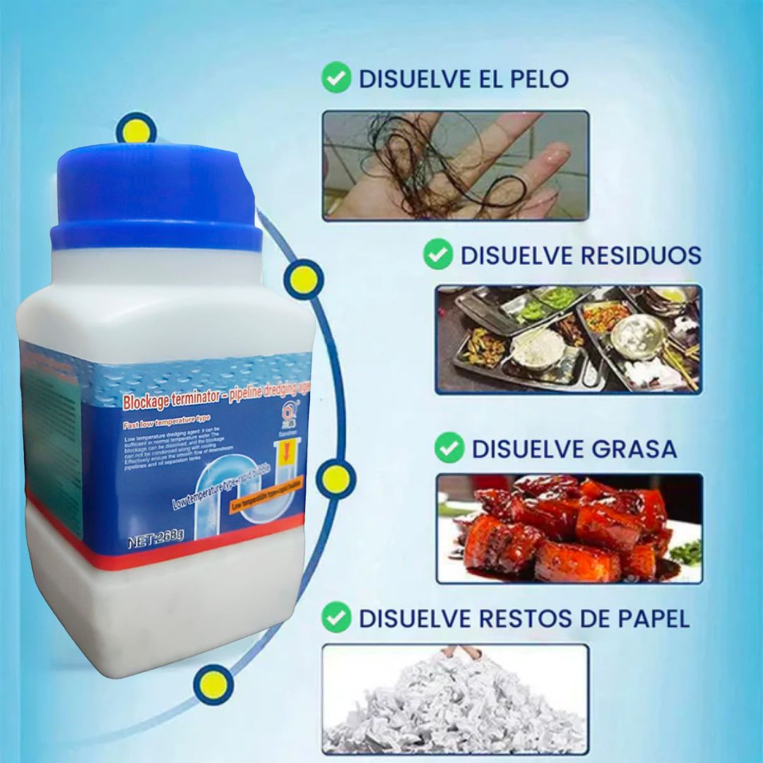 TurboMax Elimina bloqueos en tus tuberías en minutos