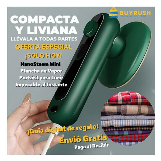 NanoSteam Mini™ Plancha de Vapor Portátil para Viaje