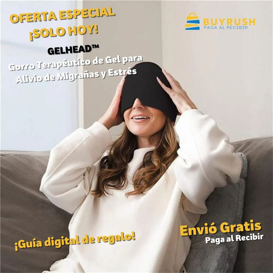 GELHEAD™ Gorro Terapéutico de Gel para Alivio de Migrañas y Estrés
