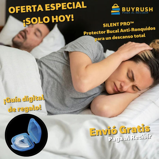 SILENT PRO™ Protector Bucal Anti‑Ronquidos para un descanso total