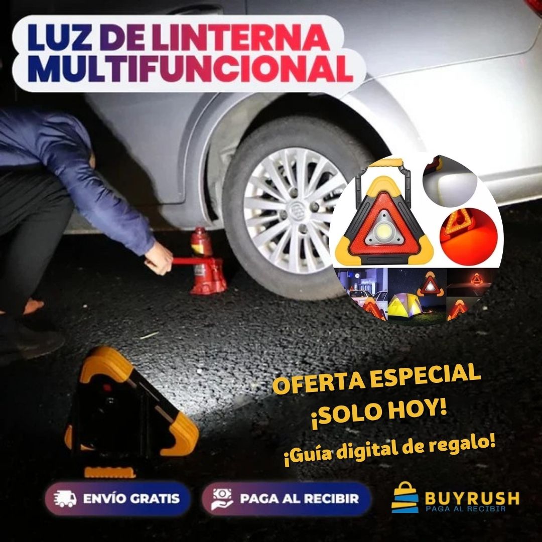 Hurry Bolt™  Triángulo LED multifunción para emergencia