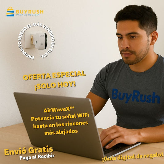 AirWaveX™ Potencia tu señal WiFi hasta en los rincones más alejados