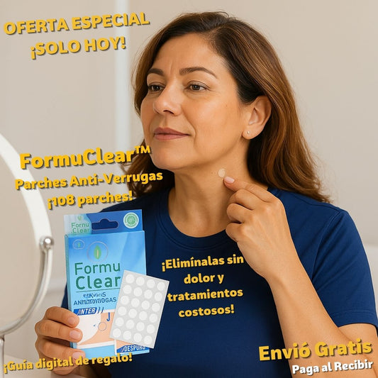 FormuClear Parches Anti Verrugas ¡108 parches!