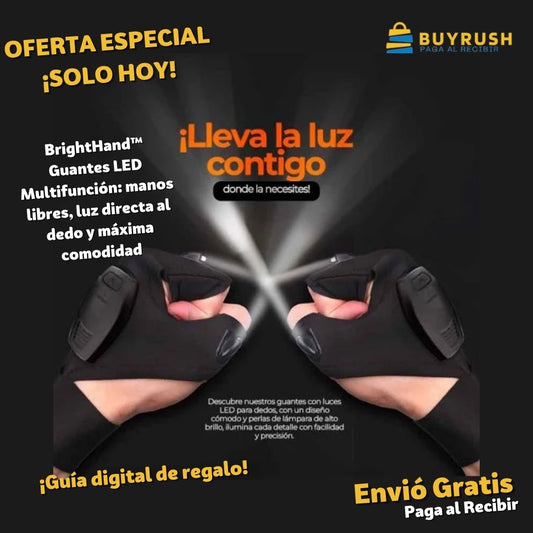 BrightHand™ Guantes LED Multifunción luz directa al dedo