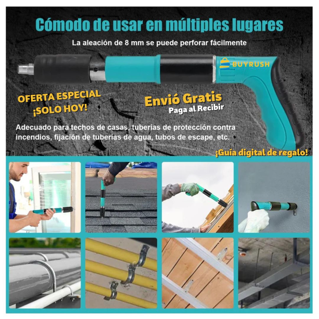 PowerNail™ Pro Pistola manual de clavos y remaches